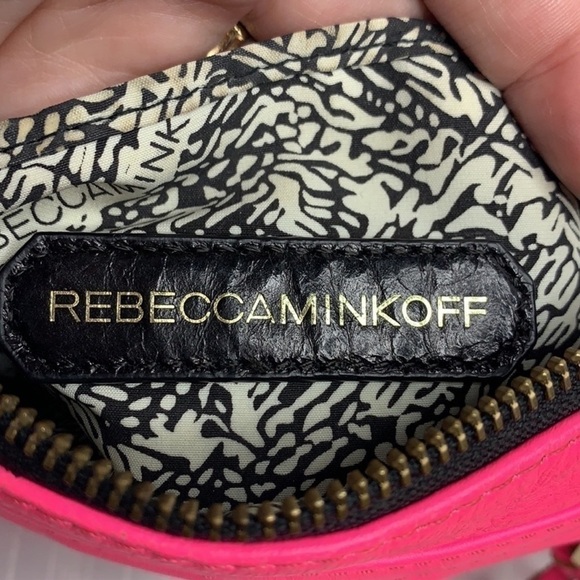 Rebecca Minkoff Mini MAC Bright Pink /Grey - Picture 8 of 9